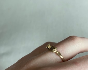Vintage 1930'S 10K Gold Filled Art Deco Wedding Ring Band Without Stone