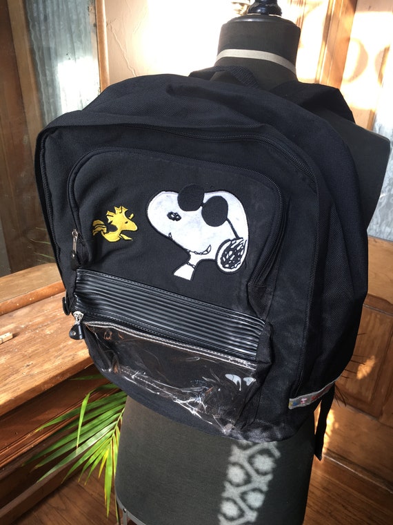 Vintage Black Snoopy Backpack - image 2