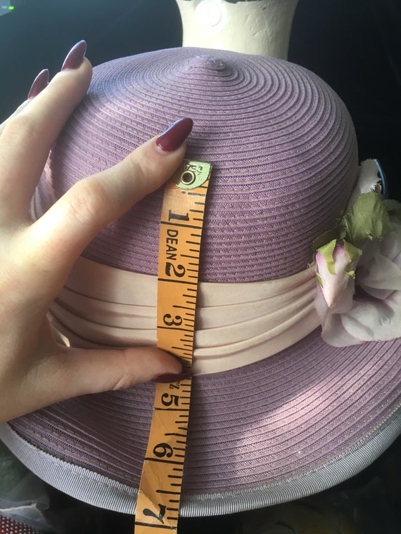 Lavender Purple Straw Sun Hat 