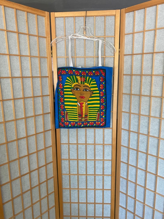 Vintage 1990’s colorful Egyptian tote bag