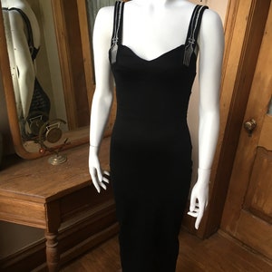Modern Chad Suiter Black Hostess Dress Dinner Party, size small image 2