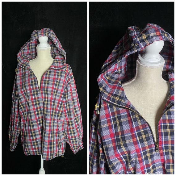 Vintage 1989’s 1990’s colorful plaid men’s quarte… - image 1