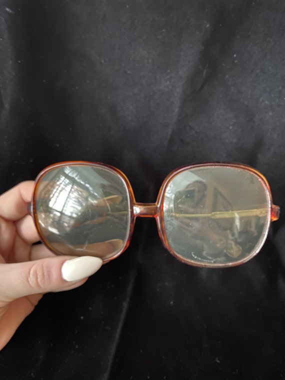 Vintage 1980's Huge Tortoise Reflective Sunglasses