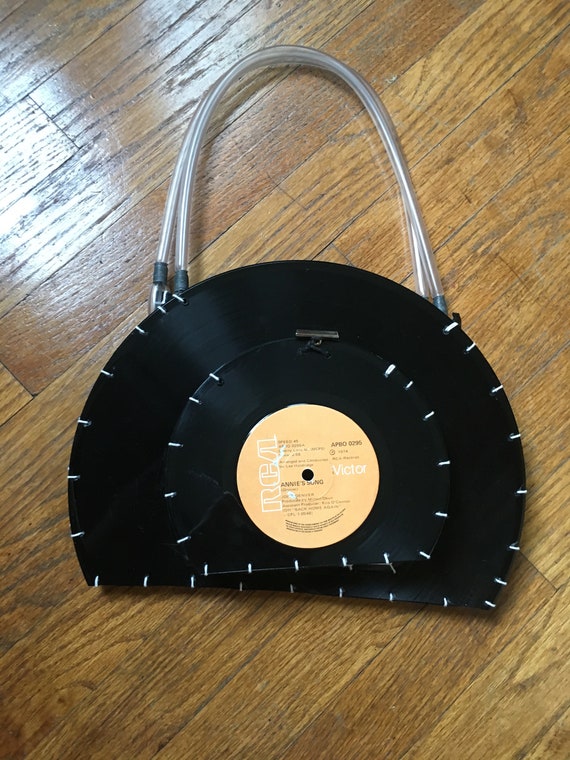 Unique Vintage early 2000s Record Handbag Purse - image 1