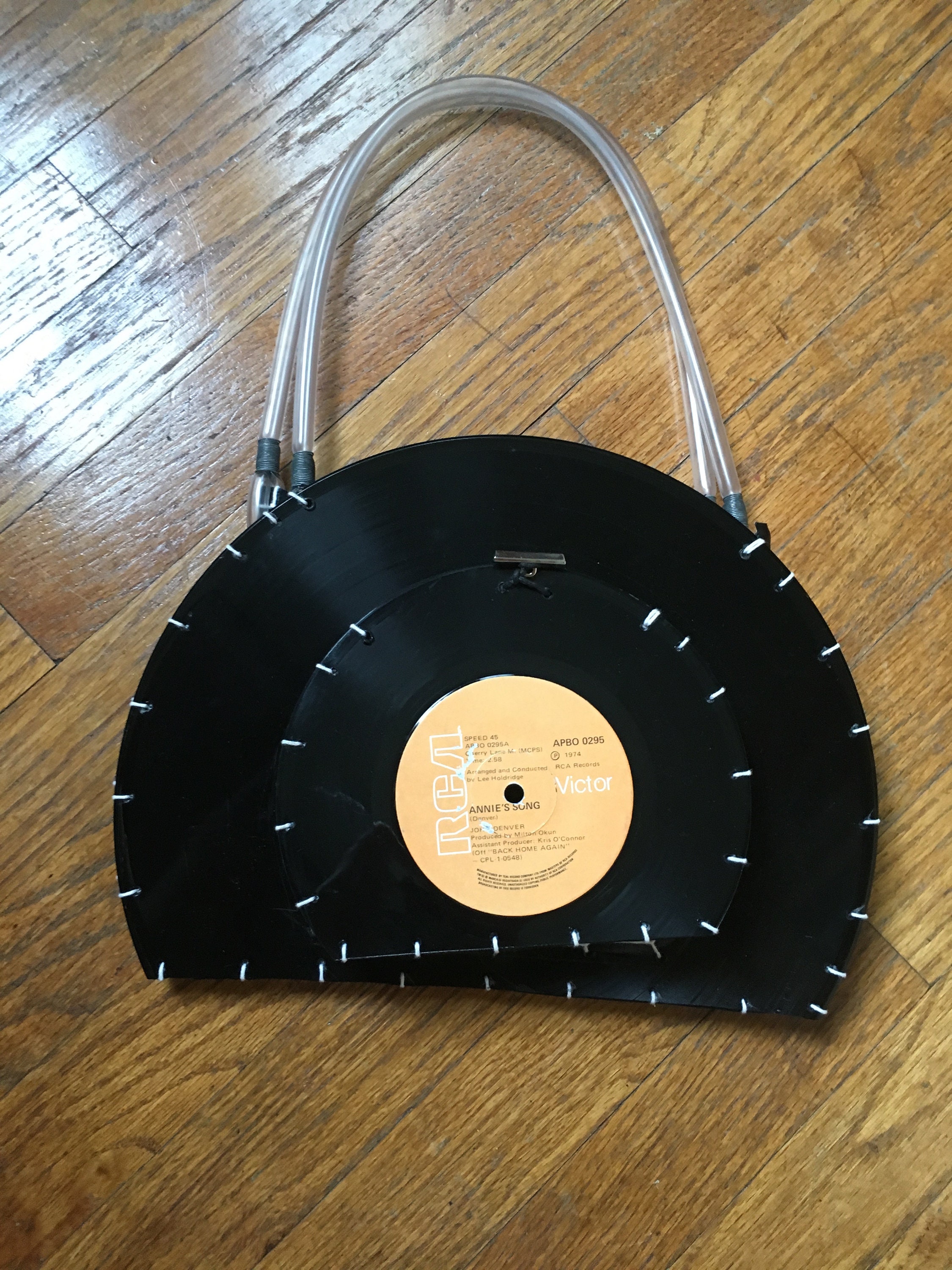 Custom Vinyl Record Purse LP Handbag Handmade Fully Lined 