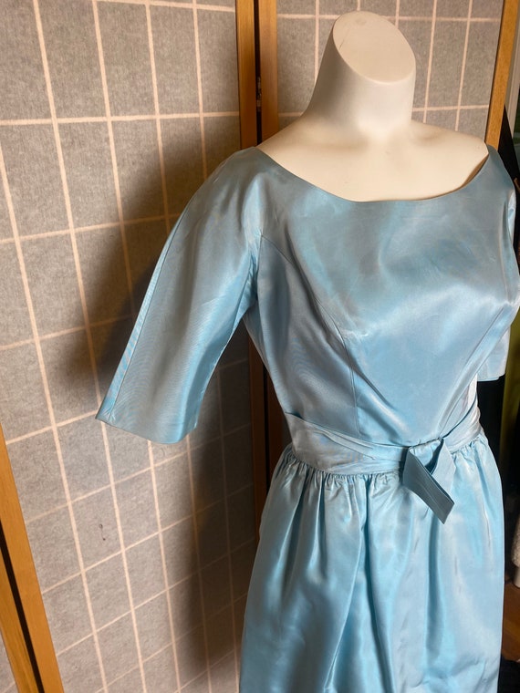 Vintage 1950’s baby blue Harry Kaiser party dress… - image 4