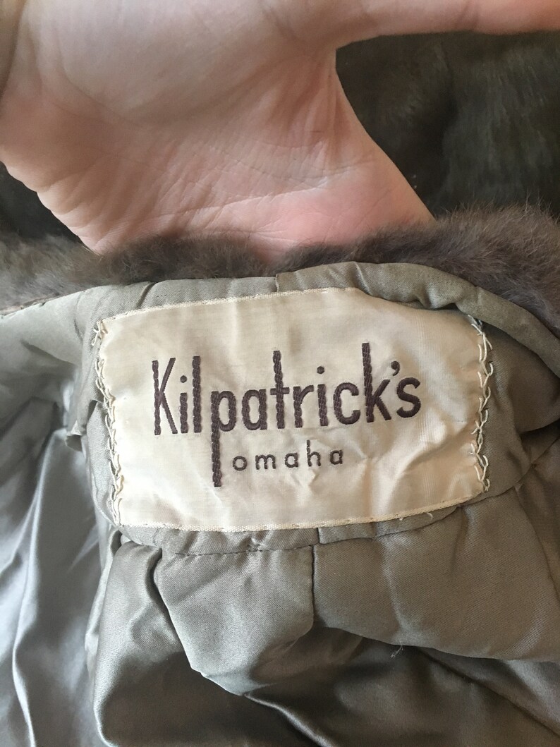 Vintage Brown Fur Capelet Jacket