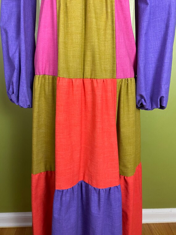 Vintage 1970’s Young Edwardian colorful color blo… - image 4