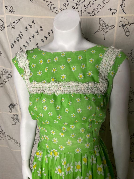 slim fit dress slacks Deryn Green Daisy Embroidered Maxi Dress – Frock and Frill main image 1