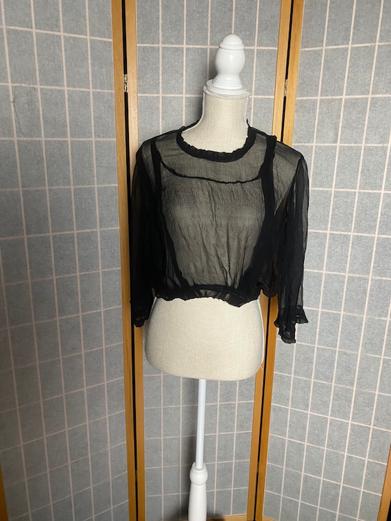 Vintage pura blusa de seda tamaño mediano Etsy España
