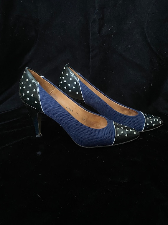 Vintage Rosina Ferragamo schiavone high heels, si… - image 1
