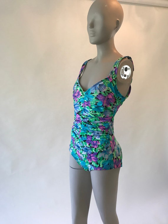 Vintage late 1980s early 1990s one piece swimsuit… - image 1