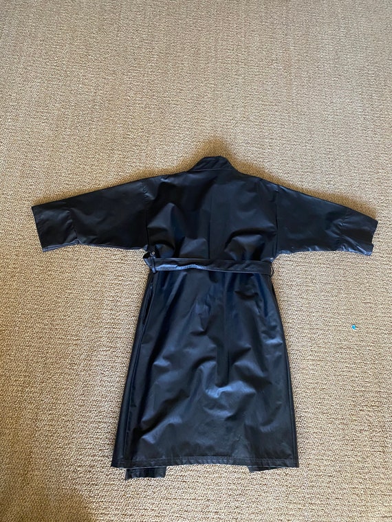 Vintage Black PVC Asymmetrical Saks Fifth Avenue … - image 8