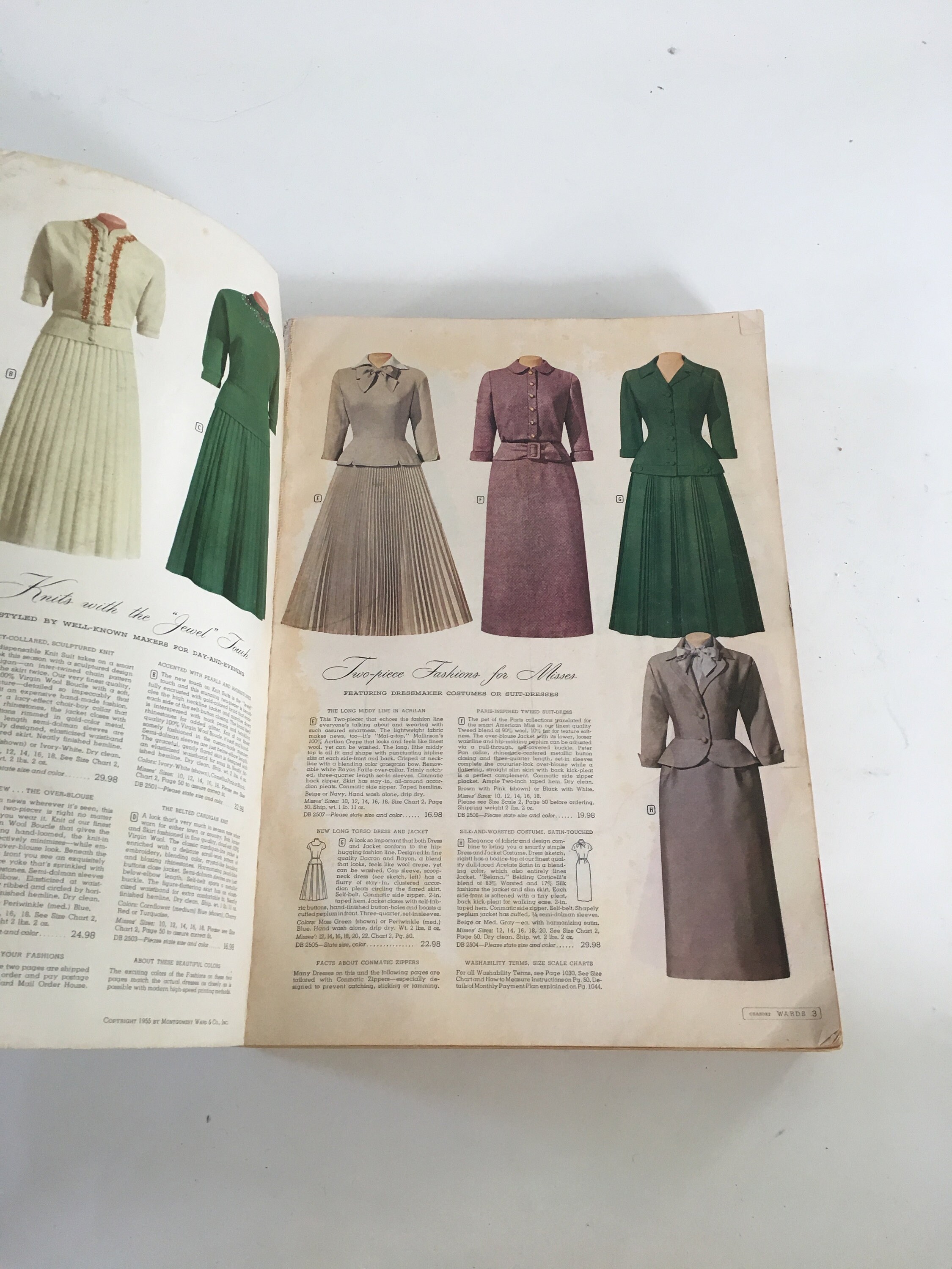 Vintage 1955 1956 Fall Winter Montgomery Ward Catalogue Book Etsy