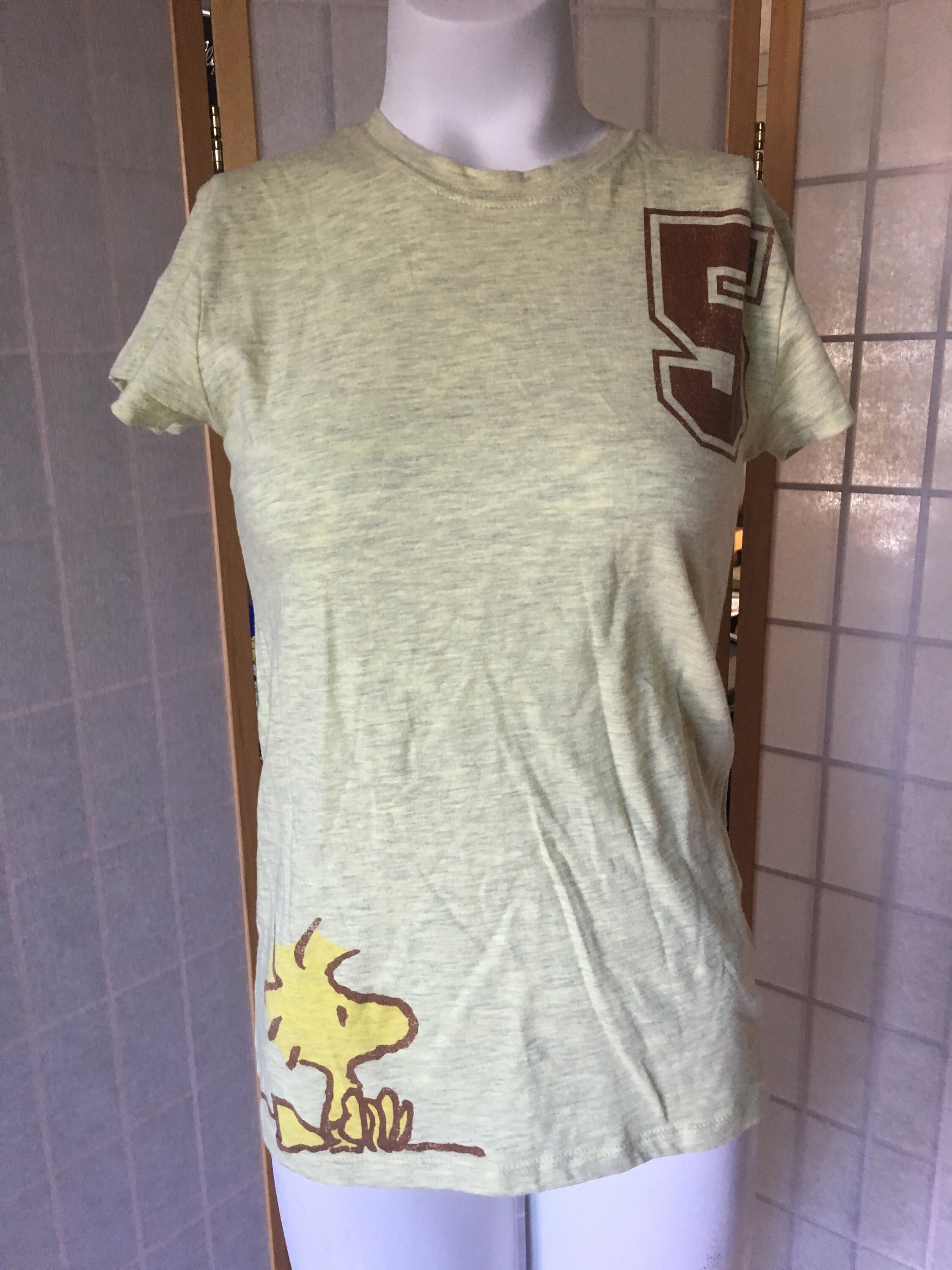 Vintage Yellow Short Sleeve Cartoon T Shirt, Peanuts, Size Small, Woodstock  Snoopy - Etsy