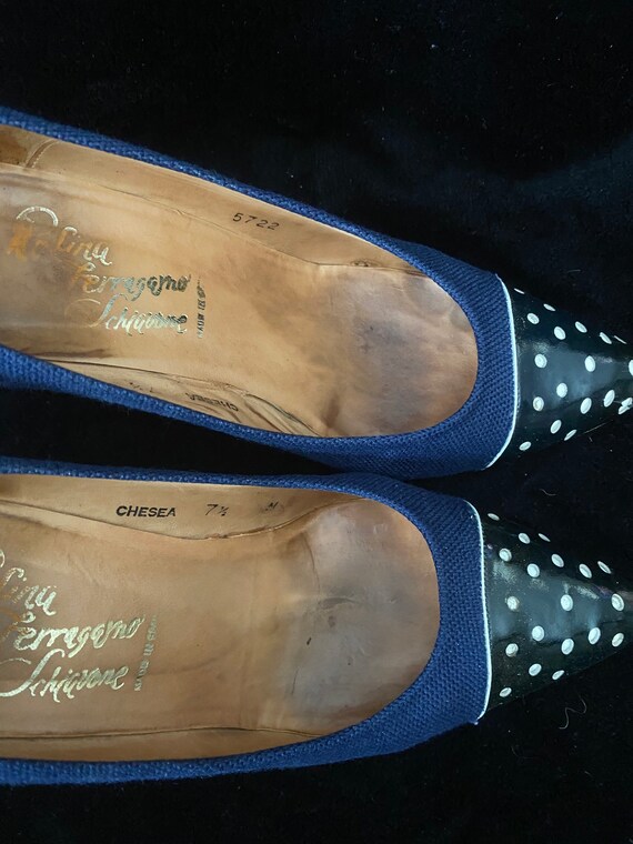 Vintage Rosina Ferragamo schiavone high heels, si… - image 4