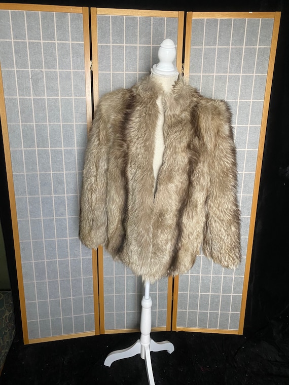 Vintage 1980’s Berman’s brown nanny goat fur coat… - image 1