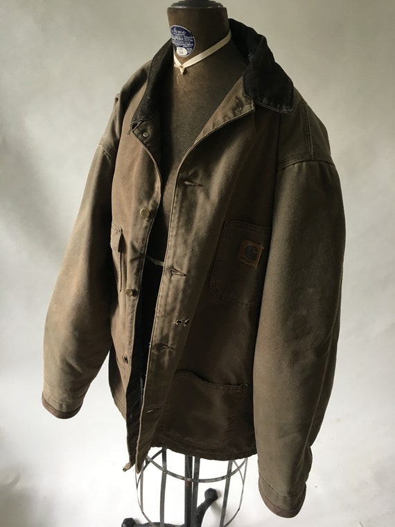 Vintage 1990’s Brown Carhartt Work Jacket Coat siz