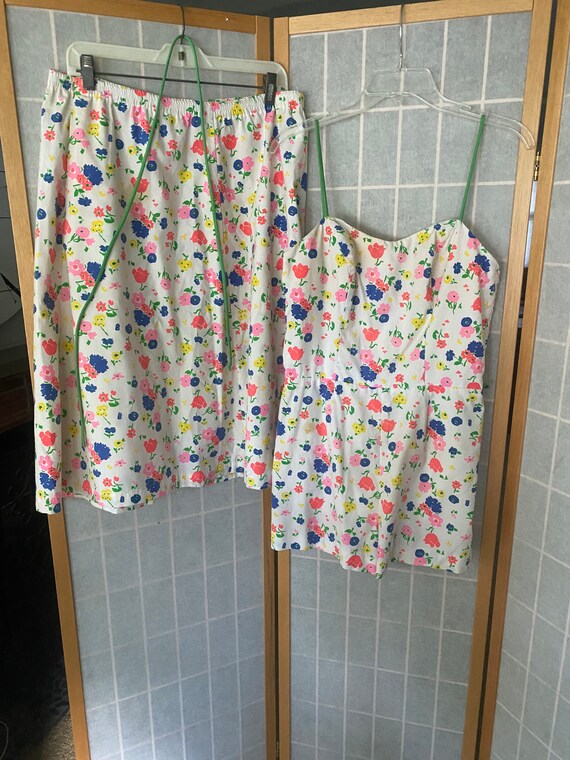Vintage 1980’s does 1950’s play suit romper with r