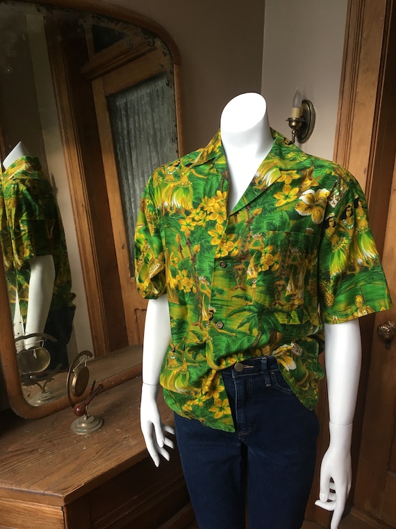 Vintage Hawaiian Button Down Shirt - image 1