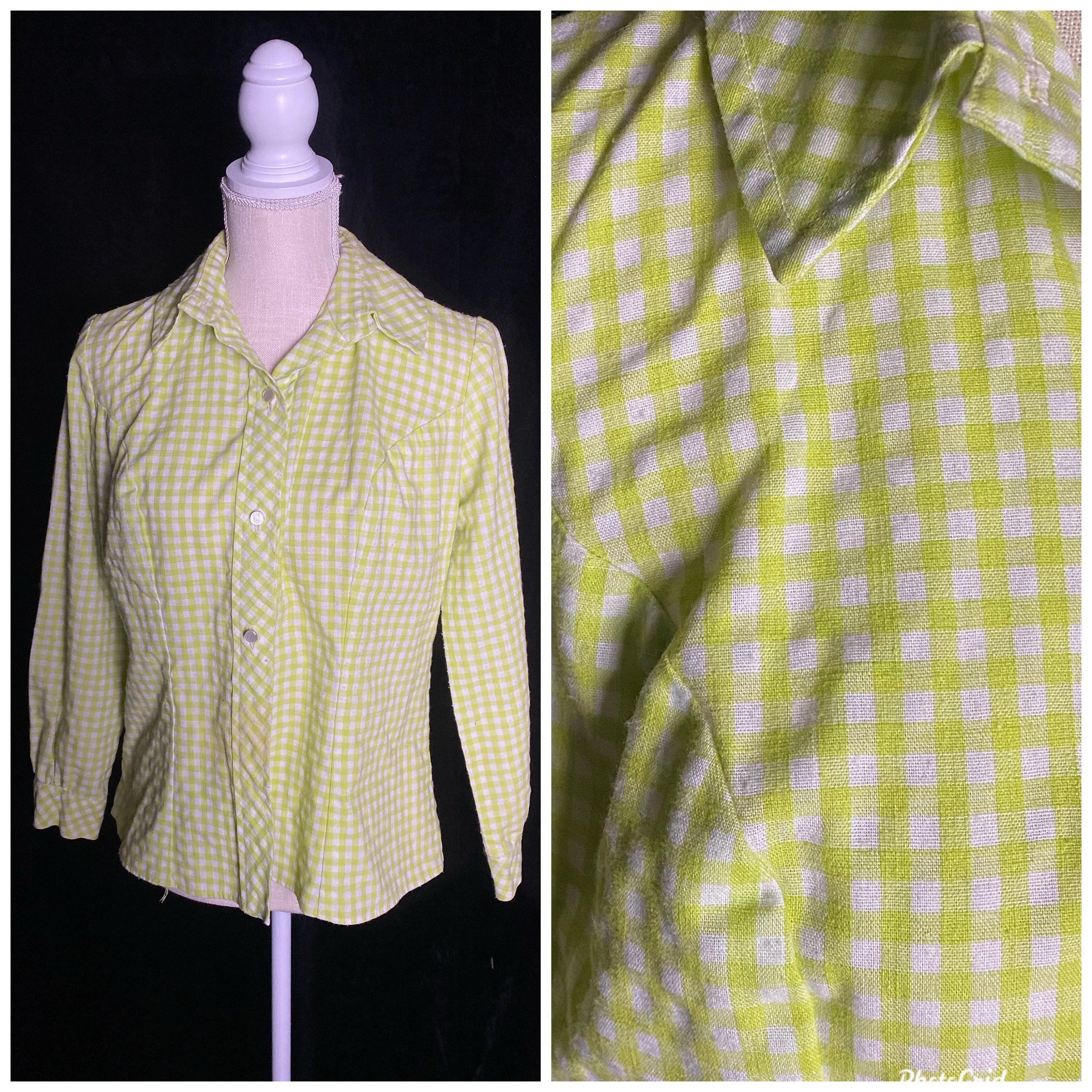 cotton lace×gingham check frill blouse | épine