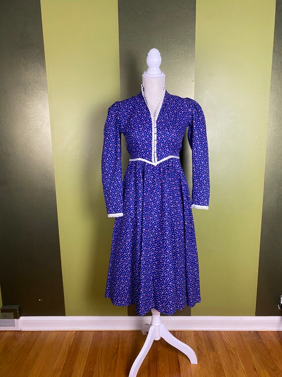 SALE Vintage 1980’s blue Gunne Sax prairie dress,… - image 2