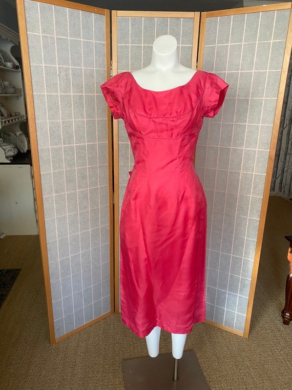 Vintage 1950’s hot pink Emma Domb party dress, siz