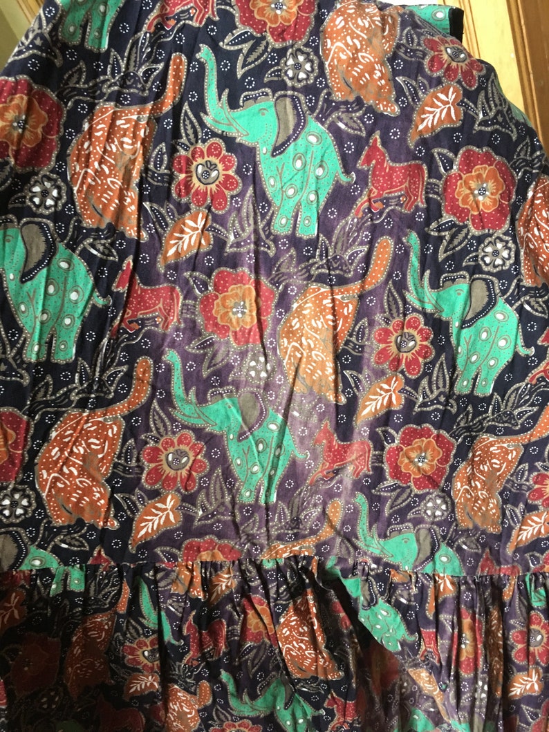 Vintage Novelty Print Cotton Dress Etsy