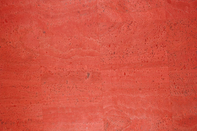 71 Euro/qm Premium Korkleder rot 50cm x 70cm Bild 1