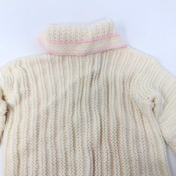 Handmade Crochet Baby Cardigan Sweater Girl Vinta… - image 7