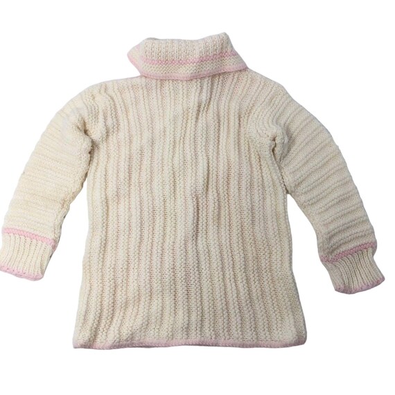 Handmade Crochet Baby Cardigan Sweater Girl Vinta… - image 2