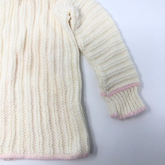 Handmade Crochet Baby Cardigan Sweater Girl Vinta… - image 9