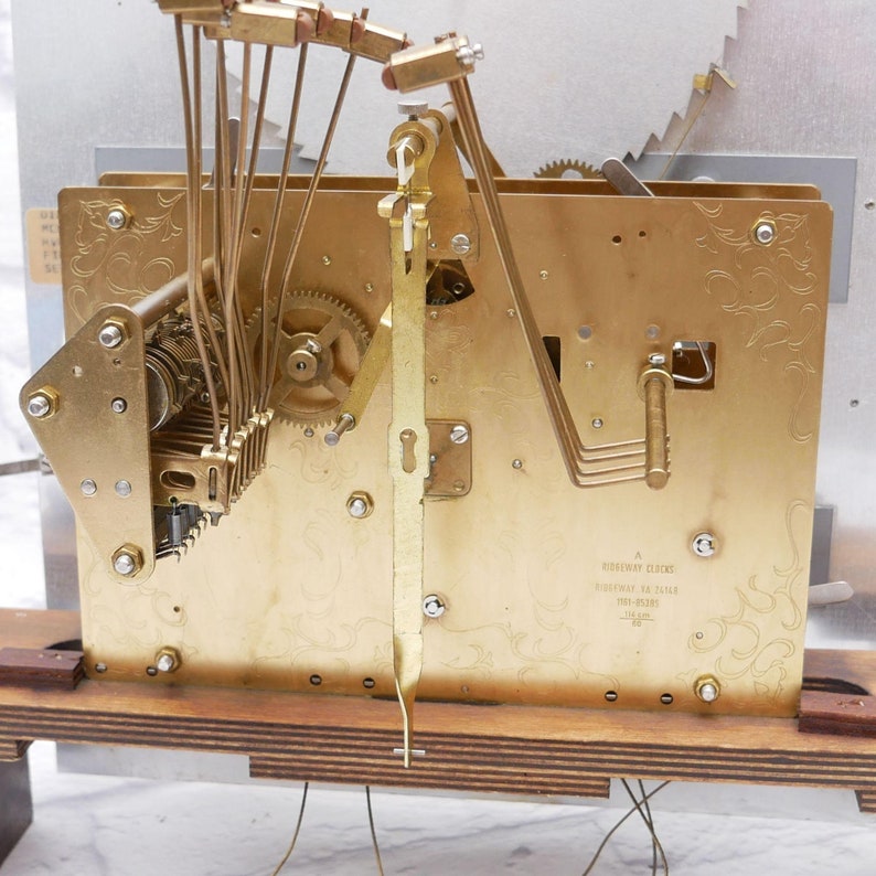 Vintage Ridgeway Grandfather Clock Face w/ Clock Movement Etsy