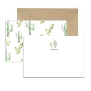 Cartes de remerciement de cactus