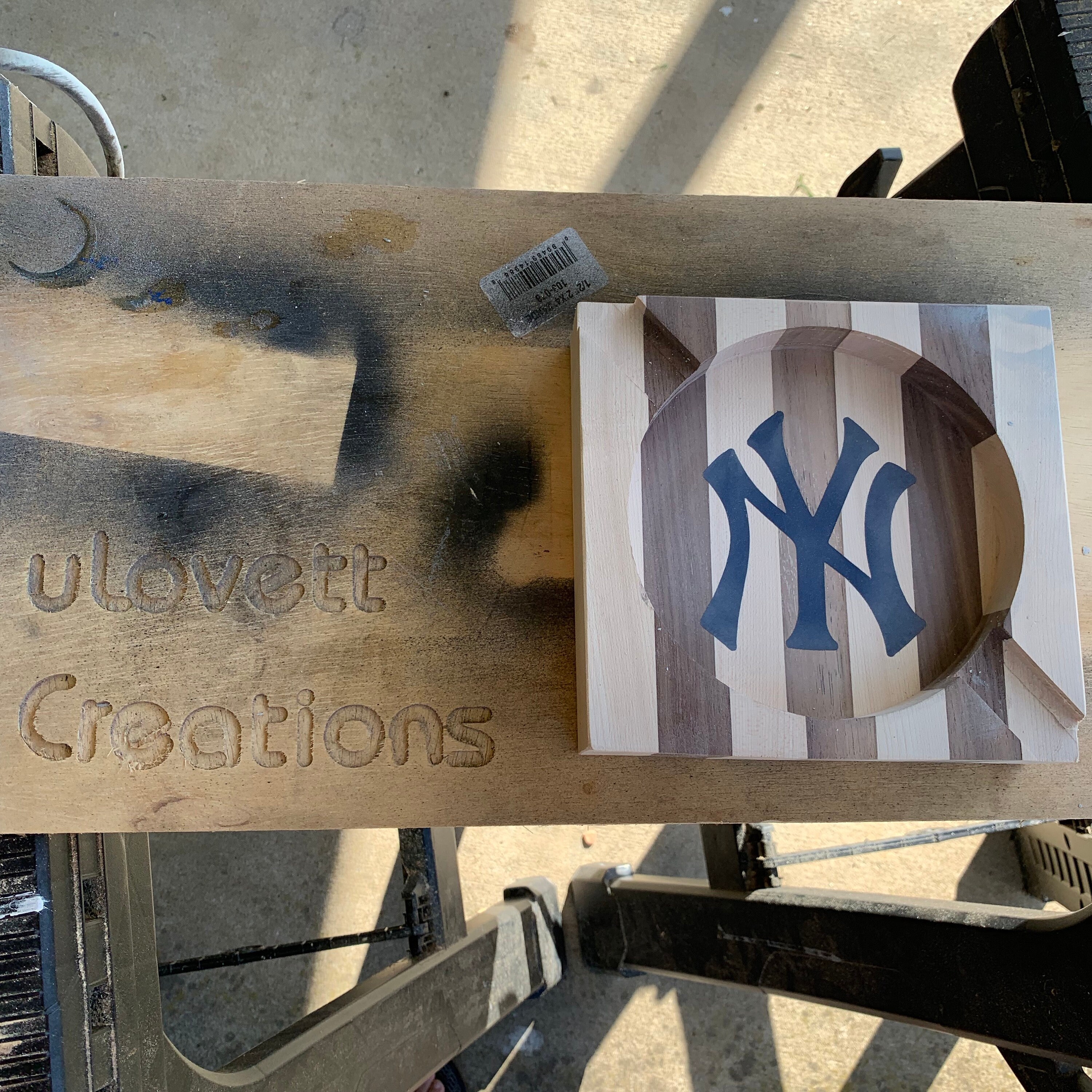 Yankees Inlay Cigar Ashtray Etsy Uk