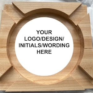 Premium Wooden Cigar Ashtray | Personalized Design | High-Quality Craftsmanship | Customizable Logo, Artwork, Name | 7&quot;x7&quot;x1.5&quot; Dimensions