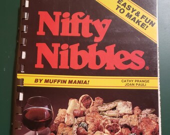 Livre de cuisine vintage Nifty Nibbles de Cathy Prange par Joan Pauli (1983)