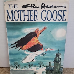Libros antiguos de la primera edición de Mother Goose Windmill de Chas Addams (1967)