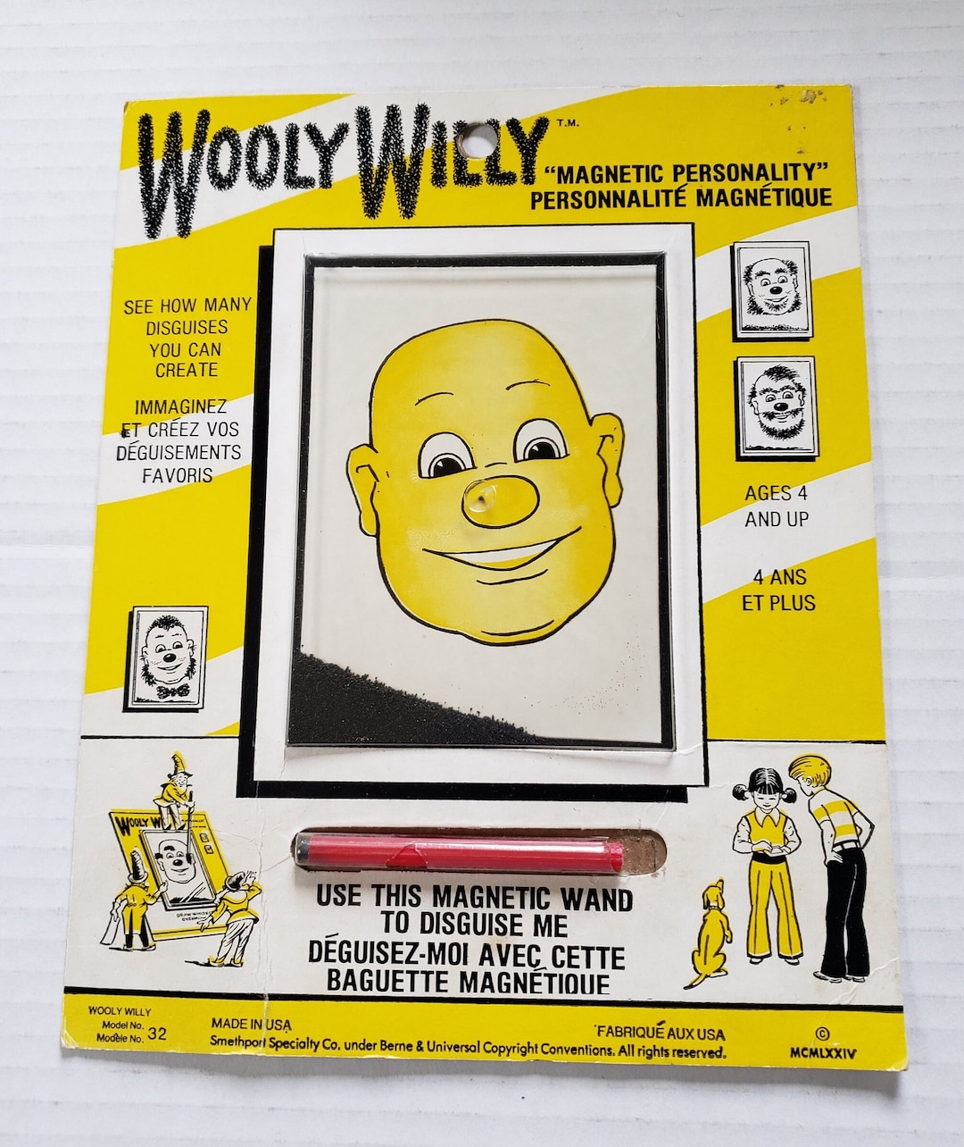 Vintage Wooly Willy Personality Drawing Toy Etsy