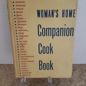 Vintage Woman&#39;s Home Companion Cook Book Recipes Dorothy Kirk Hardcover (1946)