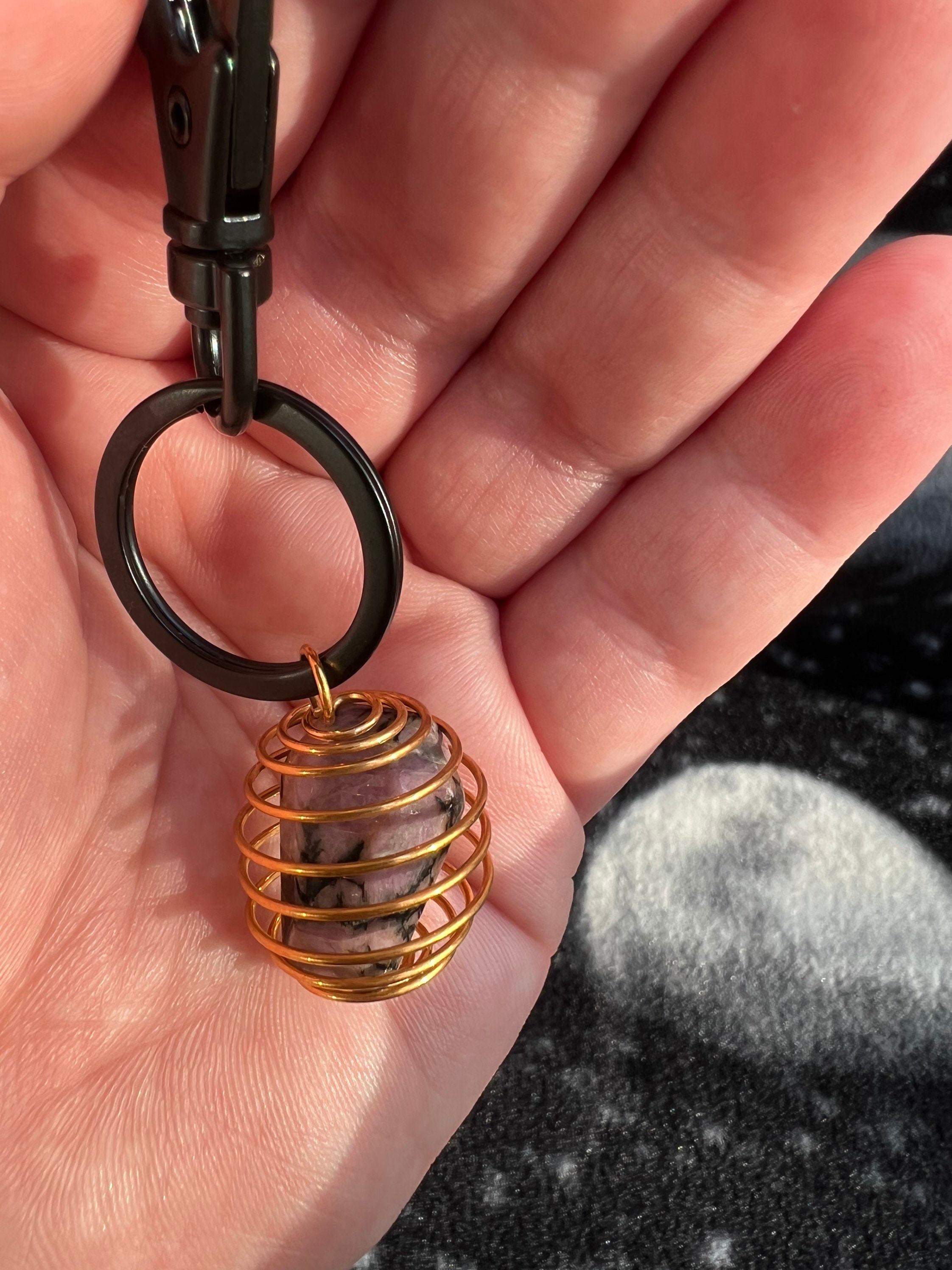 Random Coffin Stone Cage Keychain - Etsy