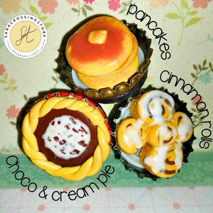 Kühlschrankmagnete Pasteten und Desserts handmade & upcycled verschiedene designs erhältlich gemütliche Wohndeko Bild 7