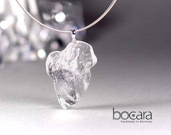 1 rock crystal pendant, 4.8 x 3.1 cm, from Brazil, without necklace