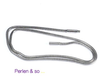 1 stainless steel snake chain, length 45 or 42 cm, diameter 2 or 3 mm (selectable)