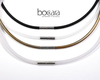 1 rubber strap with bayonet closure, various diameters, colors and lengths available