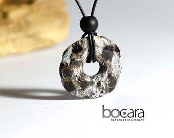 1 pendant Ø 37 mm garnet slate