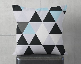 Geometric decorative pillow for office decor