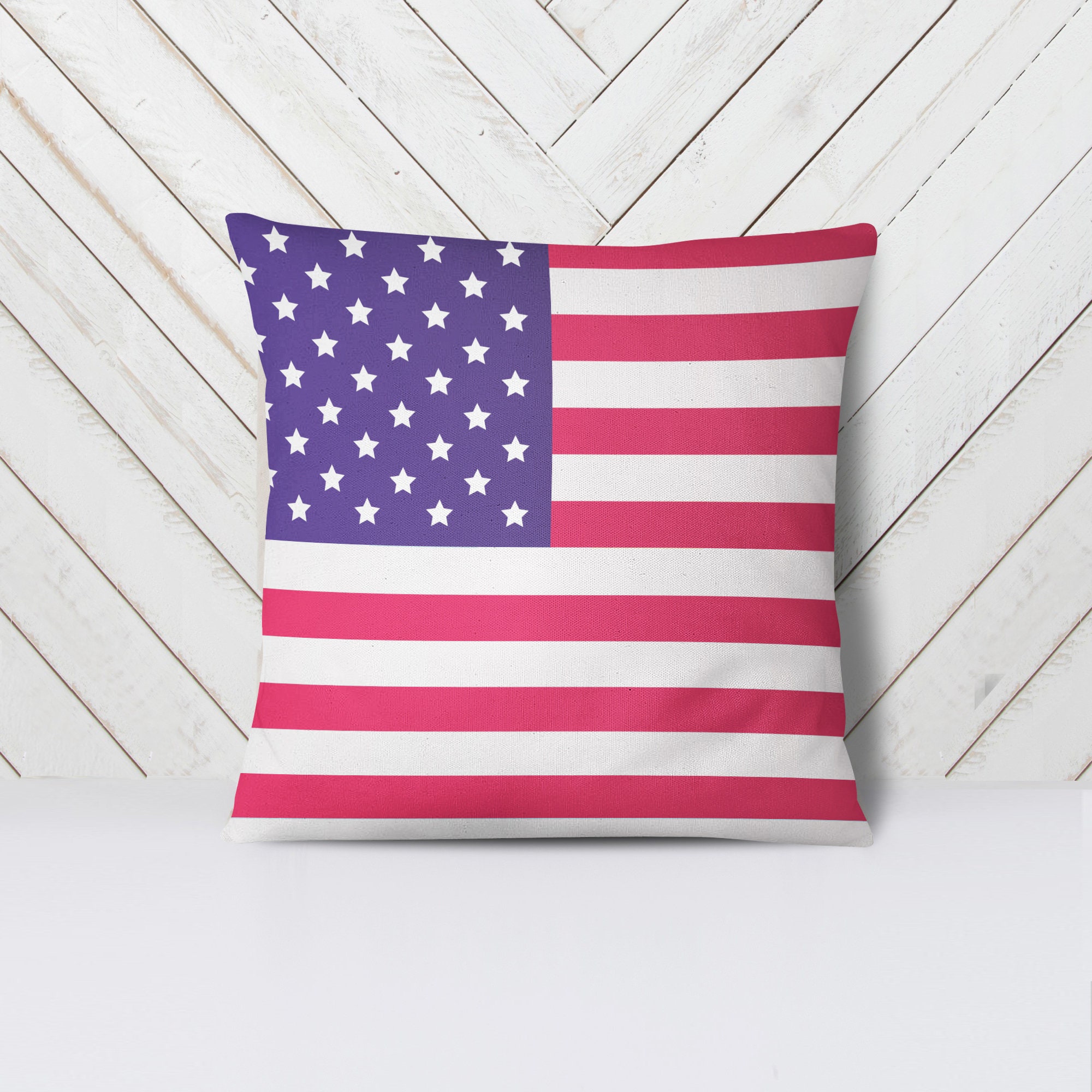 USA Flag Pillow American's Symbol Etsy