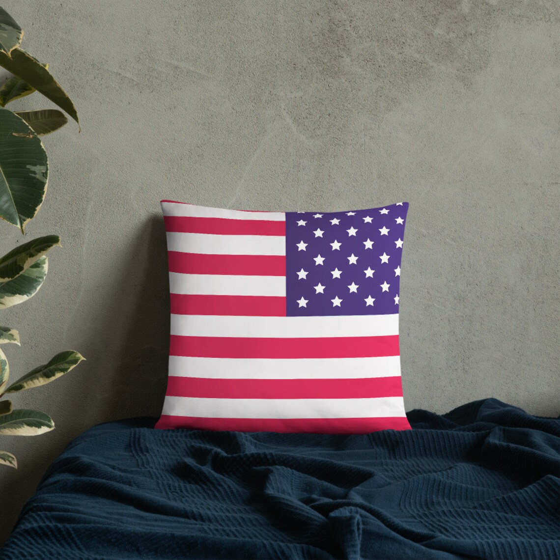 USA Flag Pillow American's Symbol Etsy