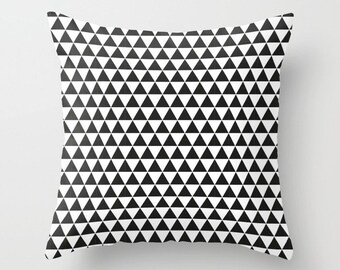 Sofa pillow with triangles illustration